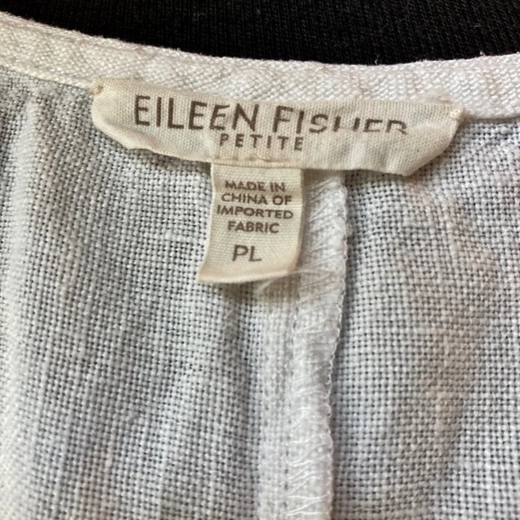 Eileen Fisher White Linen Midi A-line Tank Dress. - Picture 11 of 11